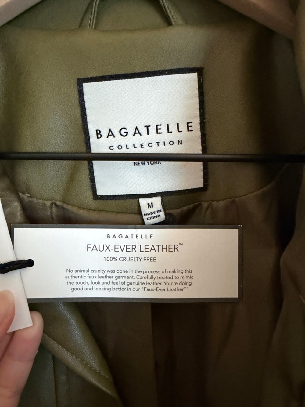 NWT Bagatelle Collection Olive Green Belted Shirt Jacket - Picture 8 of 10